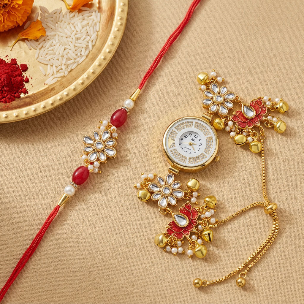 Soleil Rakhi Watch Set
