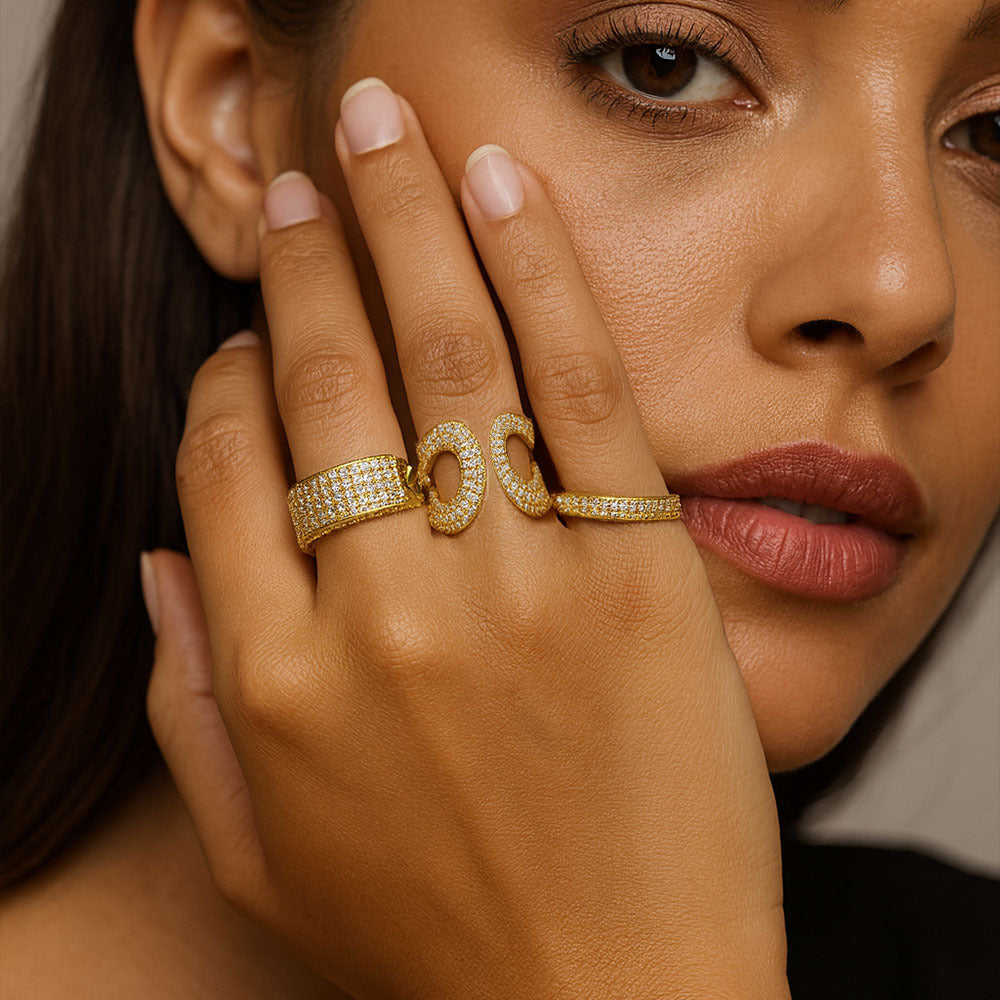 Valeria Zircon Ring Set for Women
