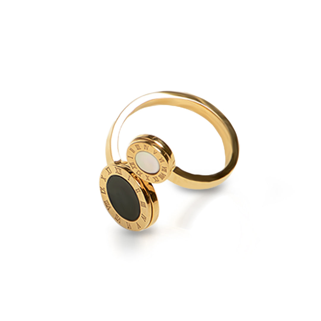 Roman Eclipse Adjustable Couple Ring for Women - Amalfa