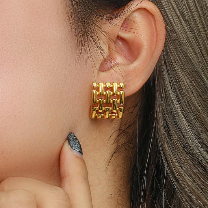 Jovi Bold Stud Earrings - Amalfa