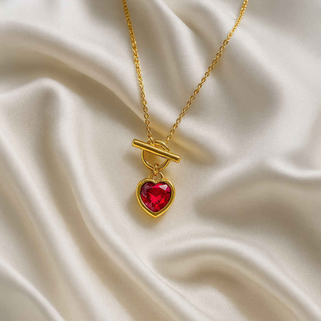 Lev Heart-Shaped Valentine Necklace - Amalfa