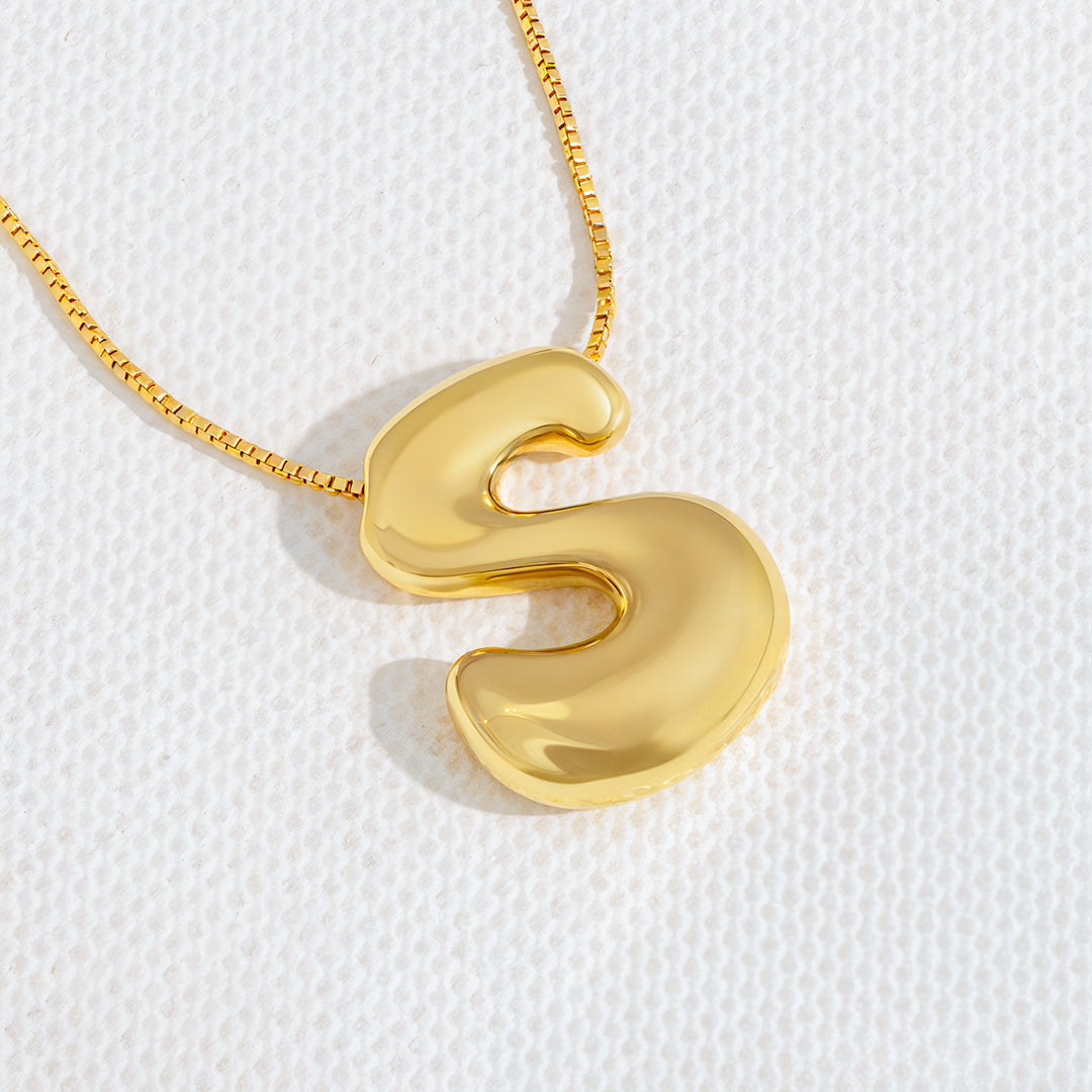 S initial necklace