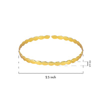 Thumbnail for Stylish Scallop Textured Gold Bracelet