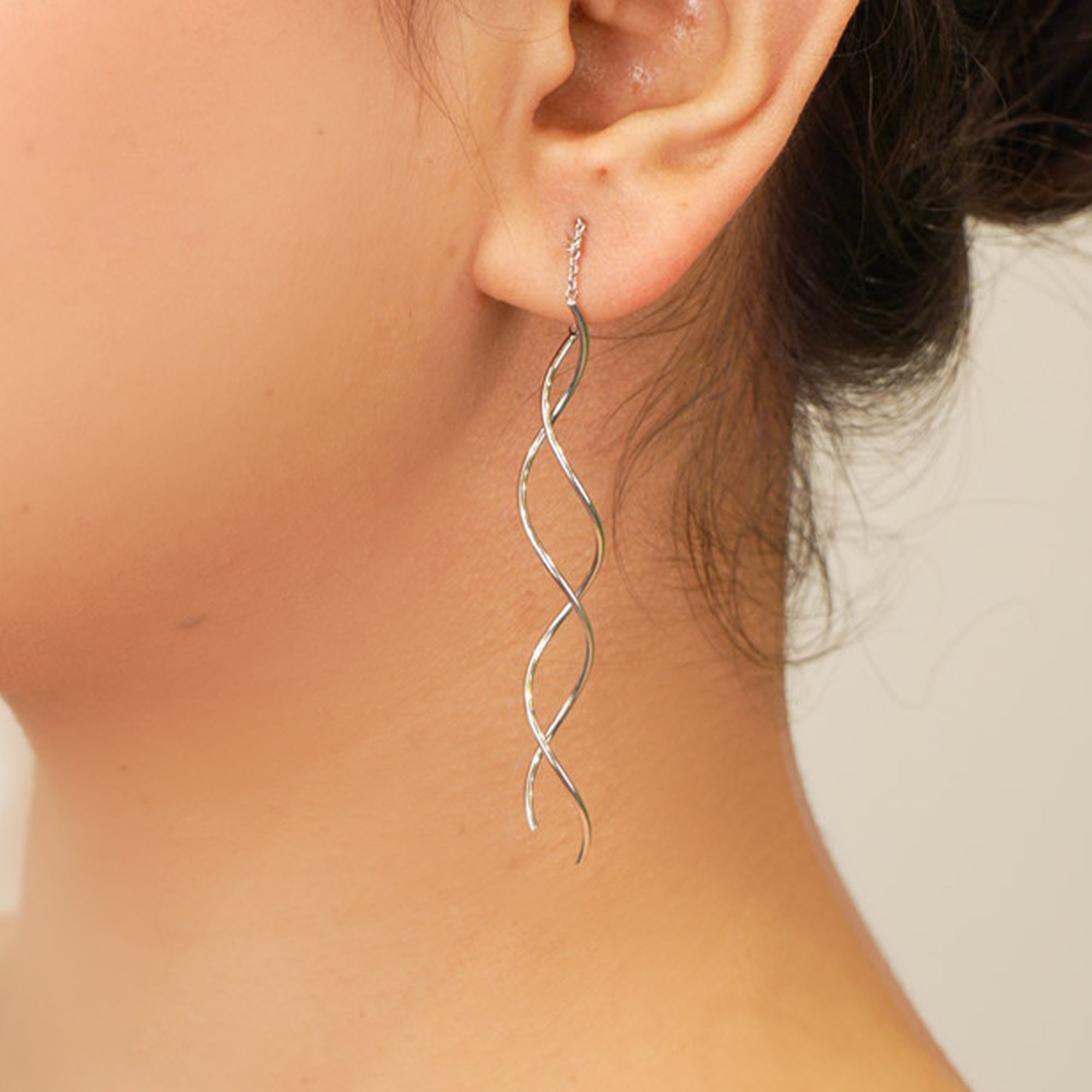 Sia Twisted Tassel Earrings