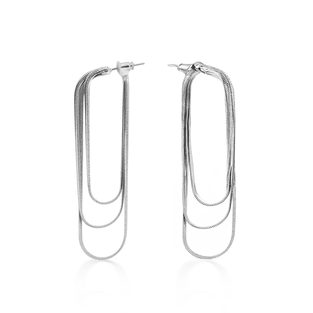 Silvia Layered Chain Earrings