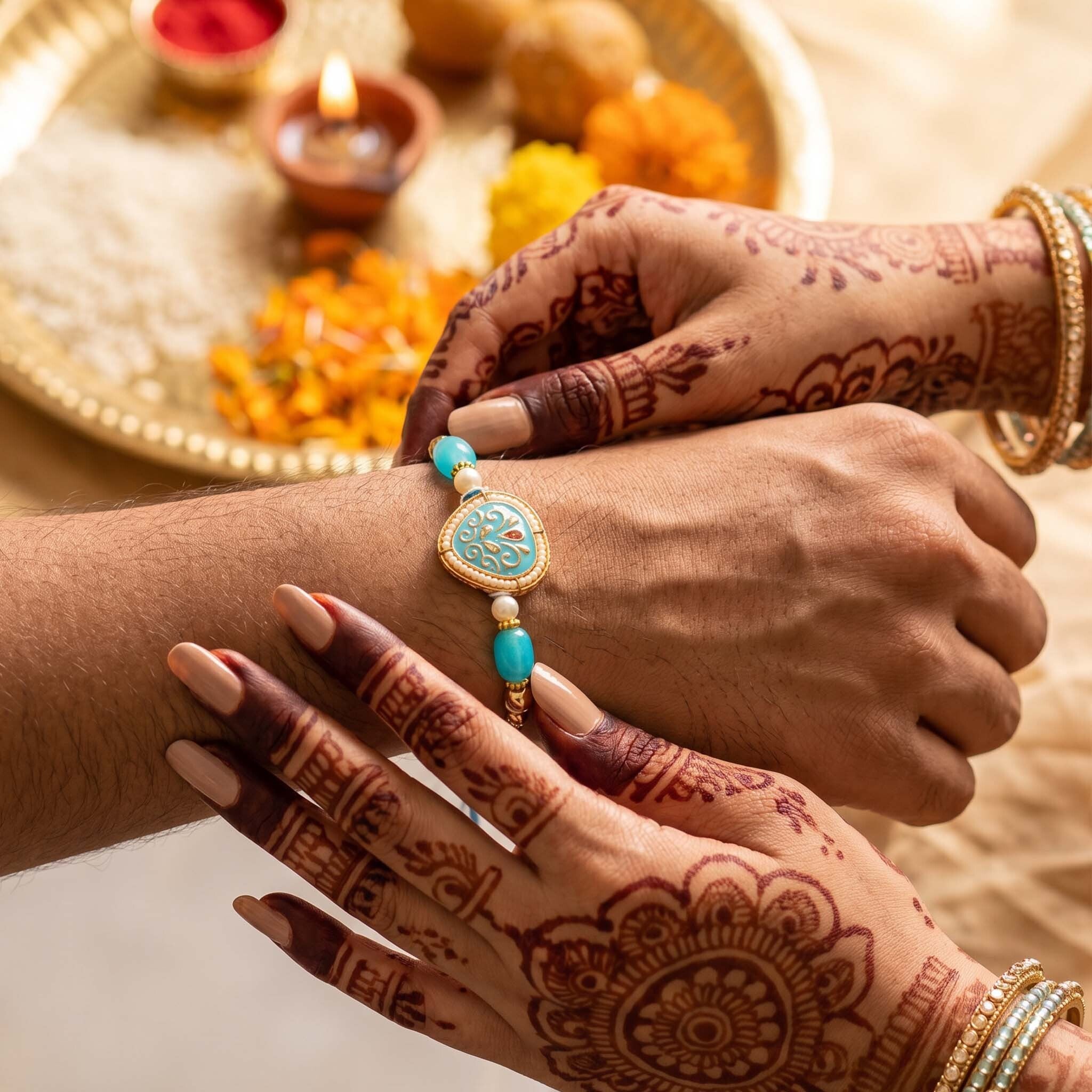 Neelanjali Rakhi Bracelet Set
