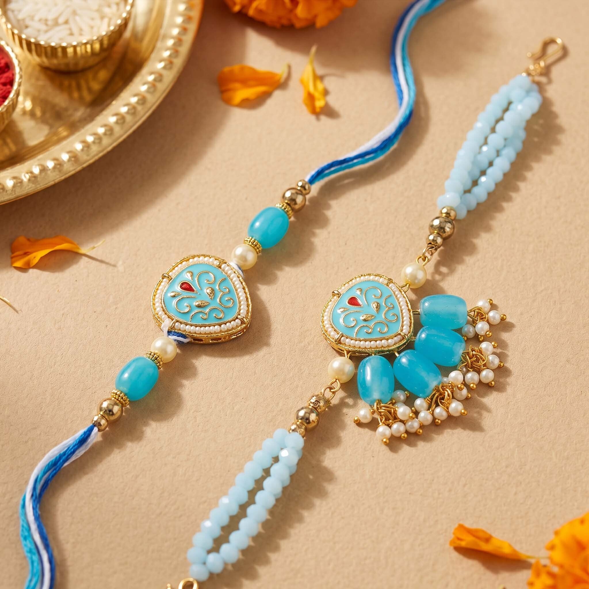 Neelanjali Rakhi Bracelet Set