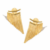 Thumbnail for gold color  small dangler earrings