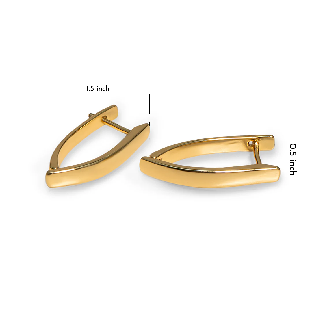 Sleek Twist Huggie Earring