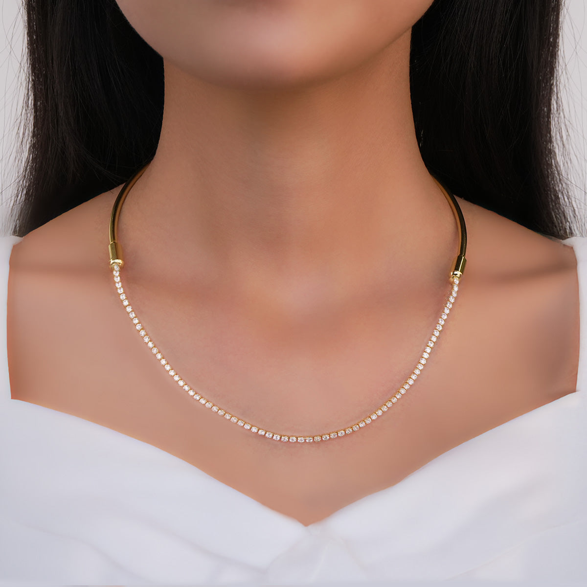 Sofia Crystal Choker Necklace For Women