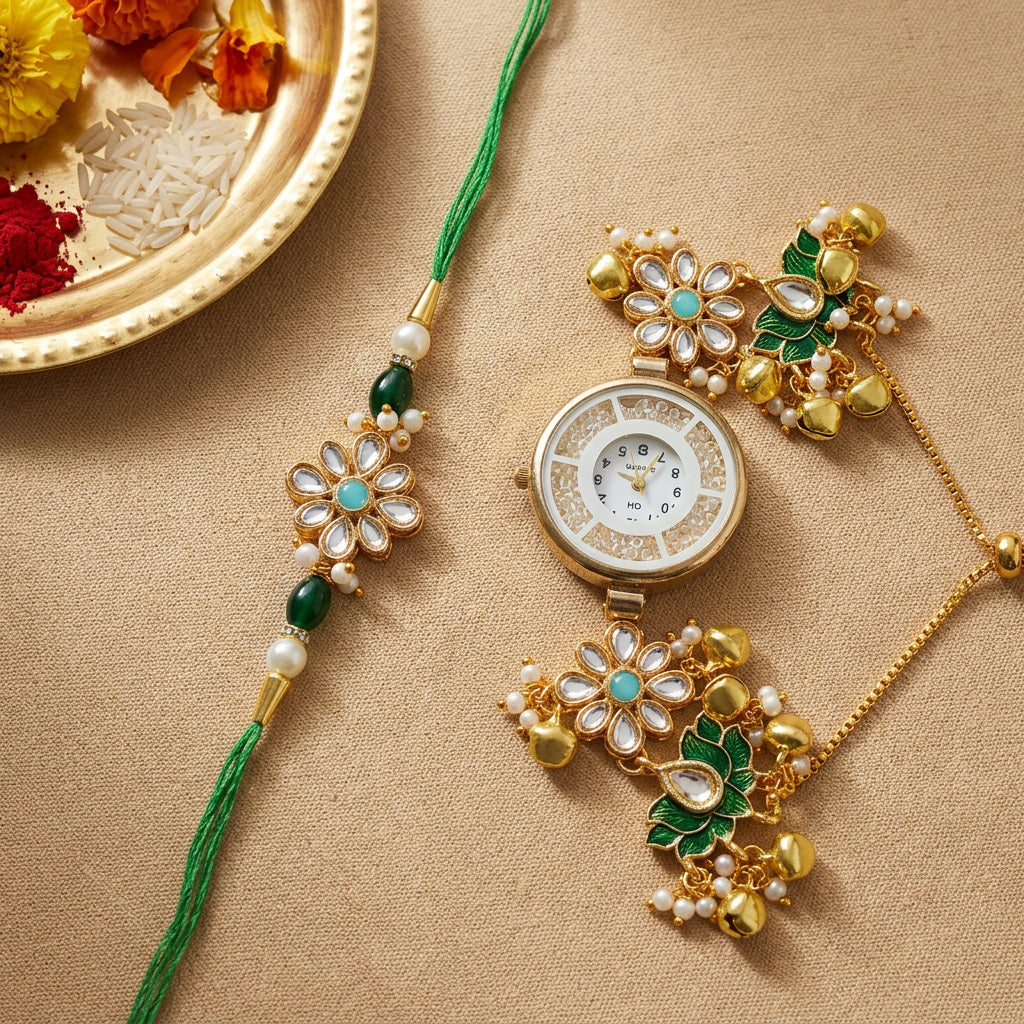 Soleil Rakhi Watch Set
