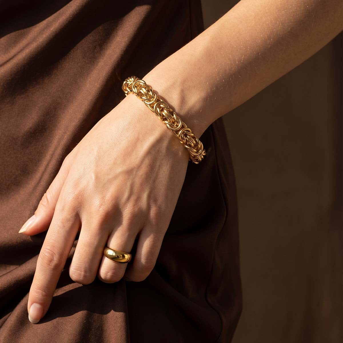 Textured Rope Chain Link Bracelet for Women