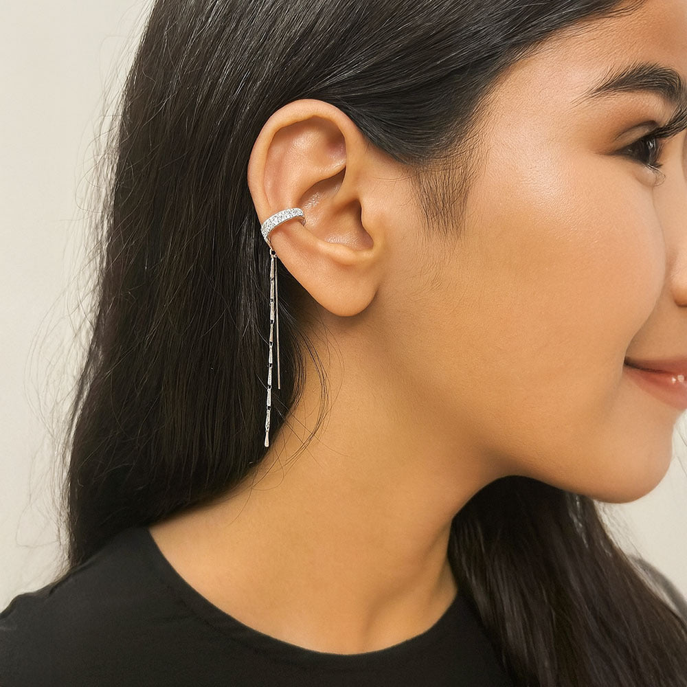 Crystal Drop Bar Earring for Women