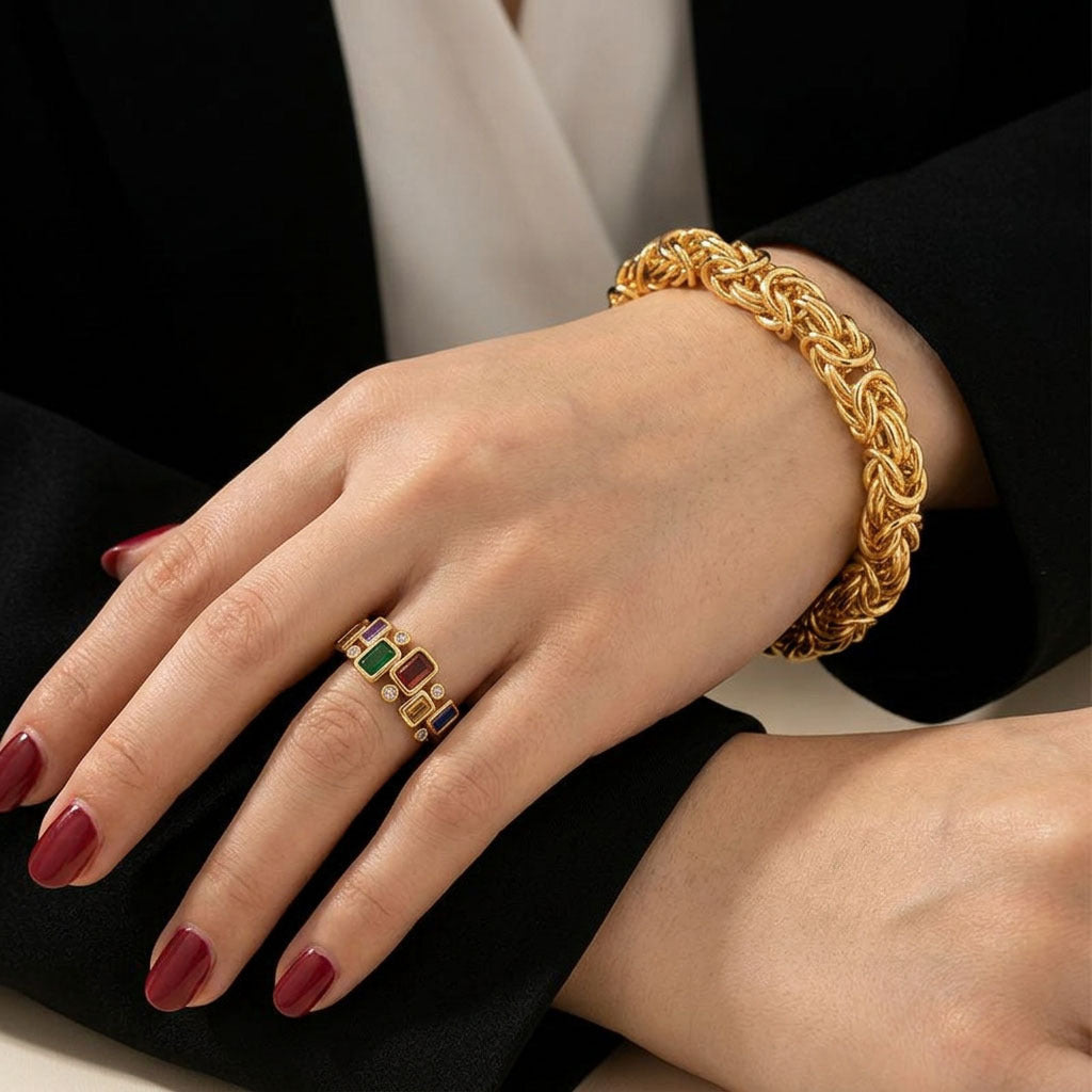 Thalia Prism Adjustable Ring