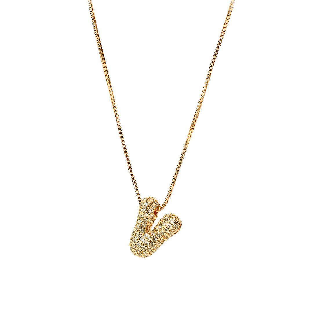 Yumi Sparkling Initial Necklace