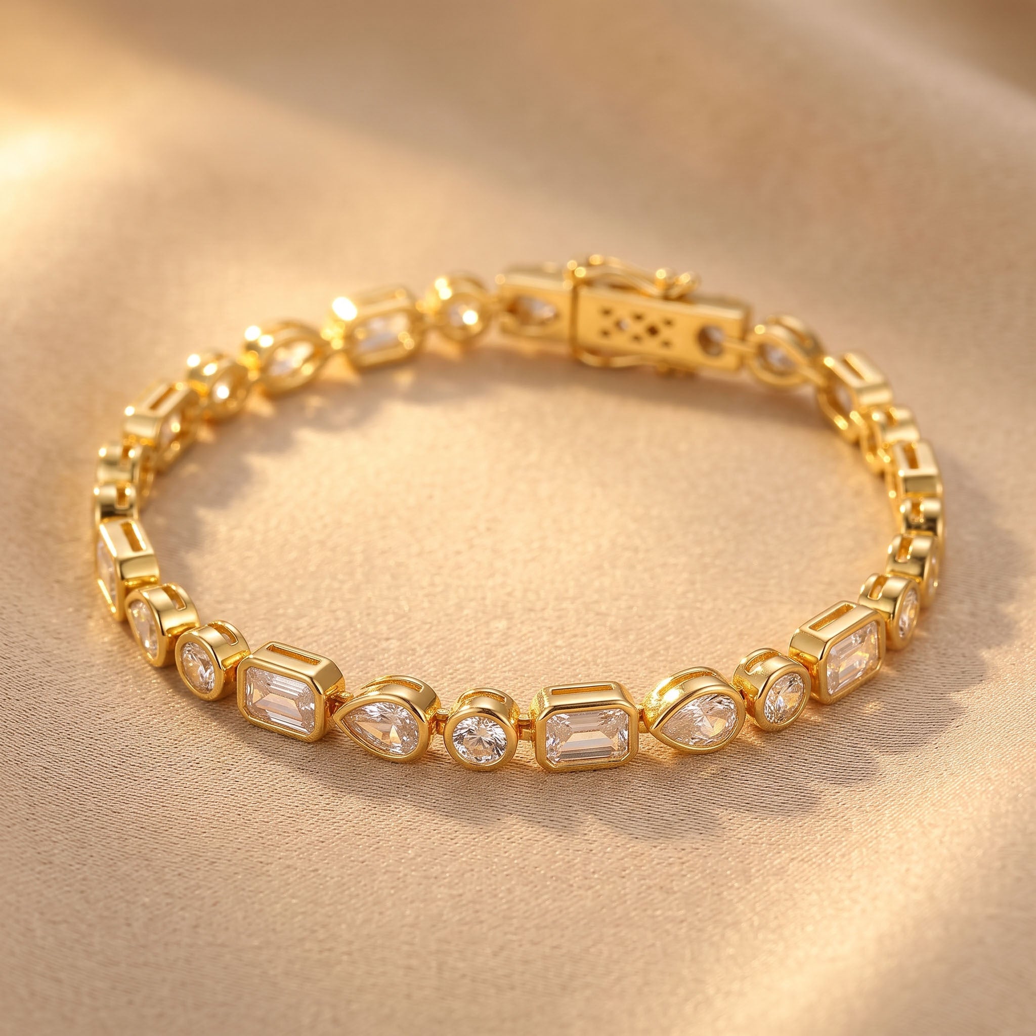 Vintage Stone Mosaic Bracelet