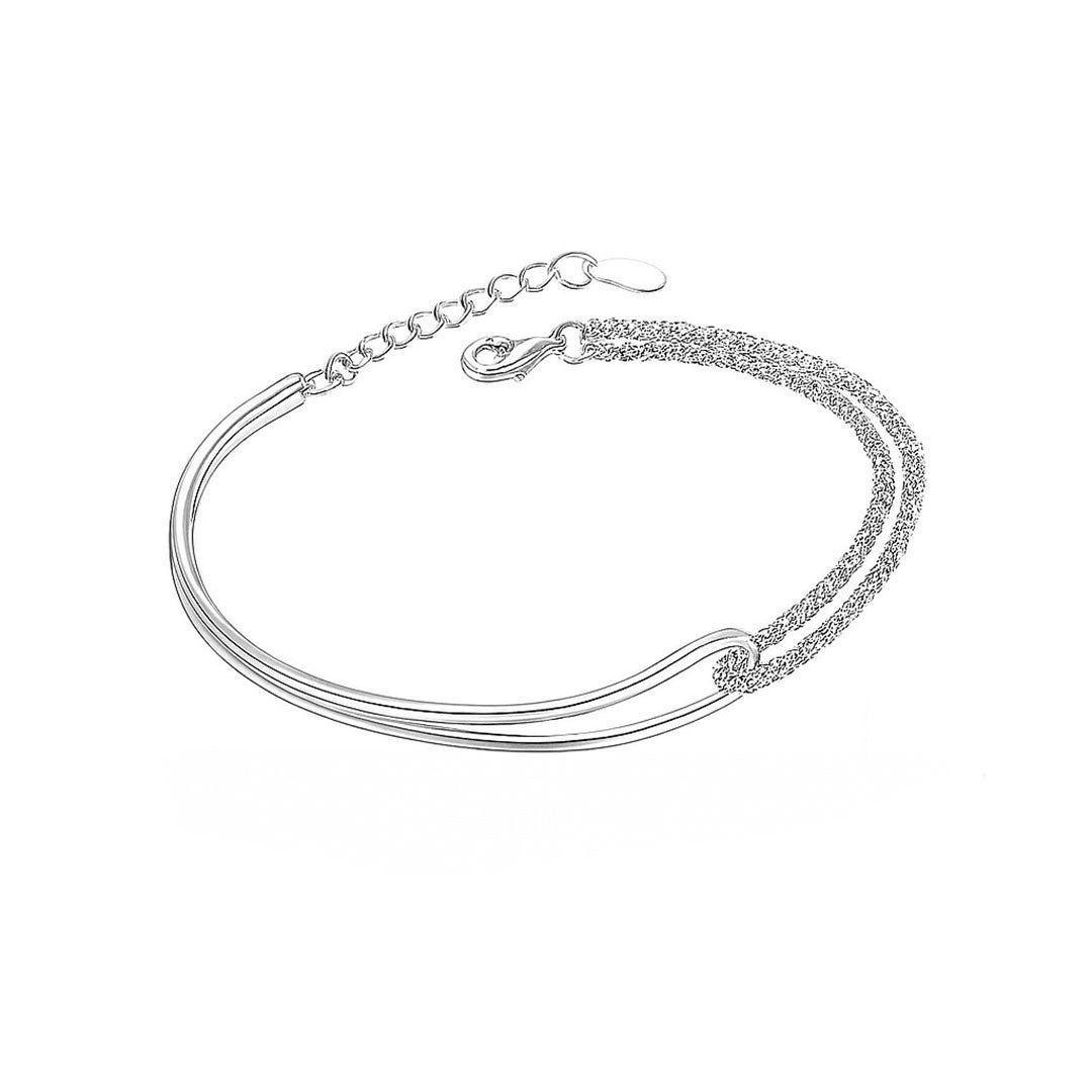 Elina Double Chain Loop Bracelet - Amalfa