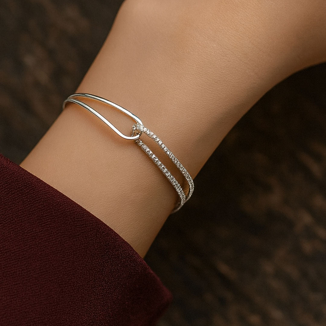 Elina Double Chain Loop Bracelet - Amalfa