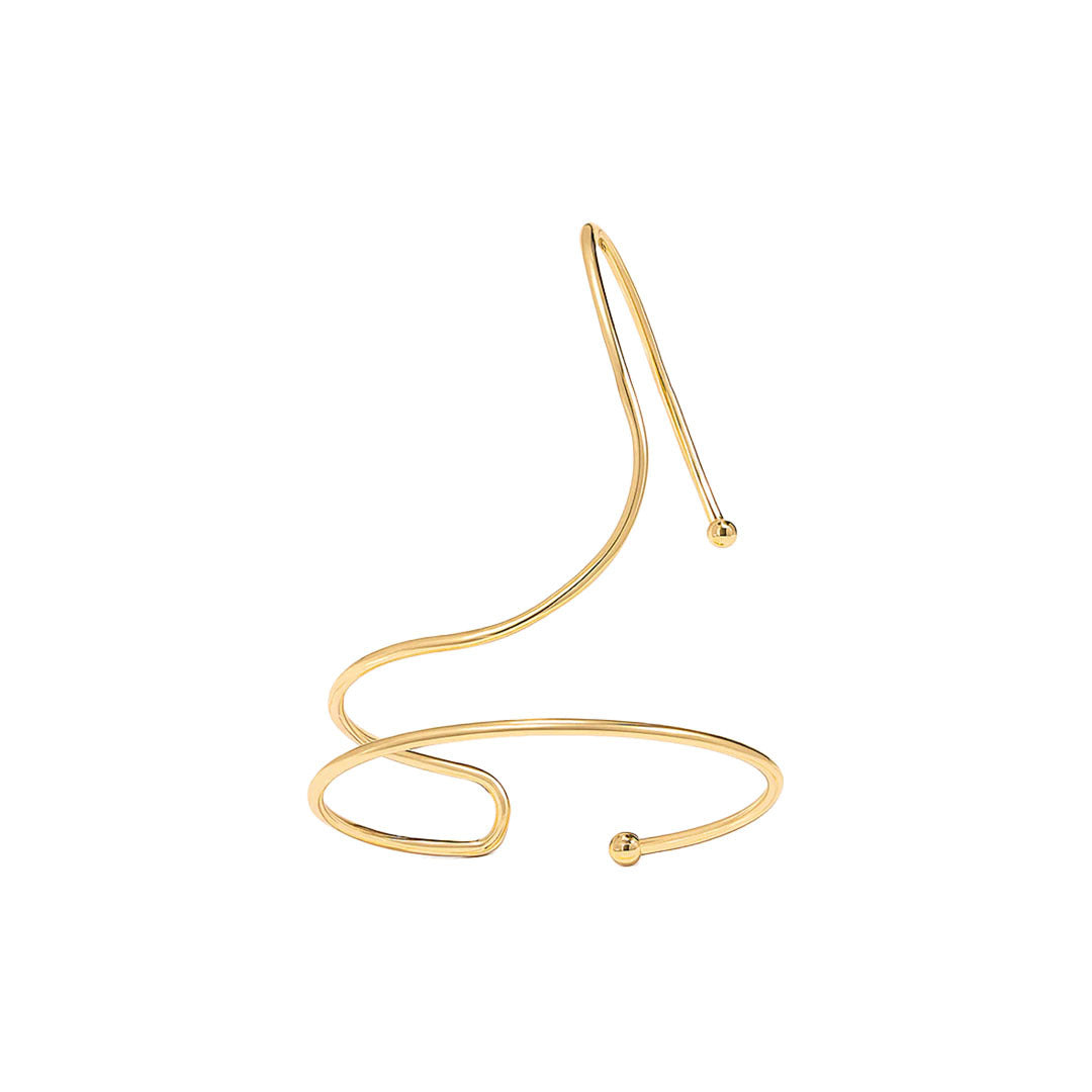 Zoya Wave Bangle Statement Bracelet