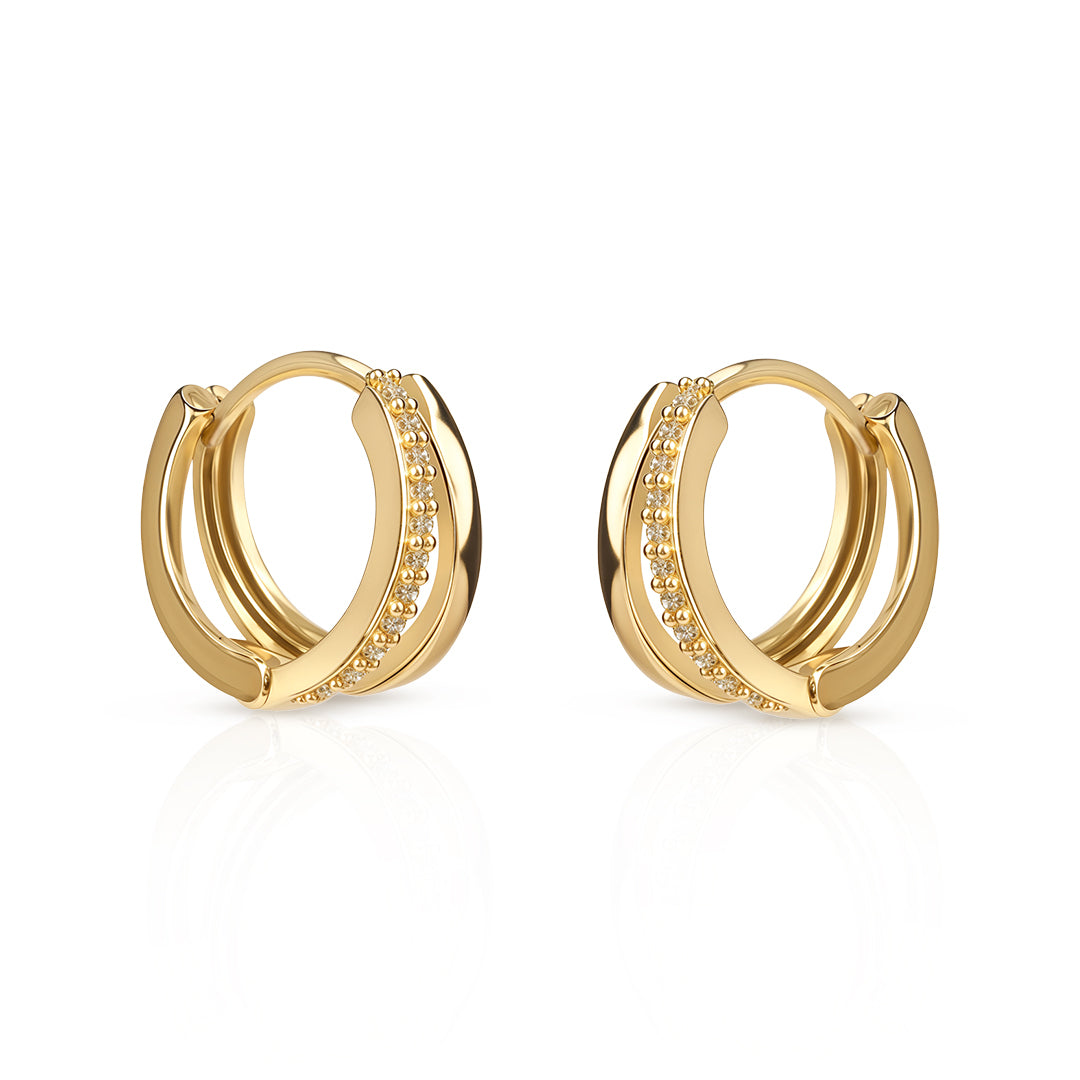 western gold earrings design