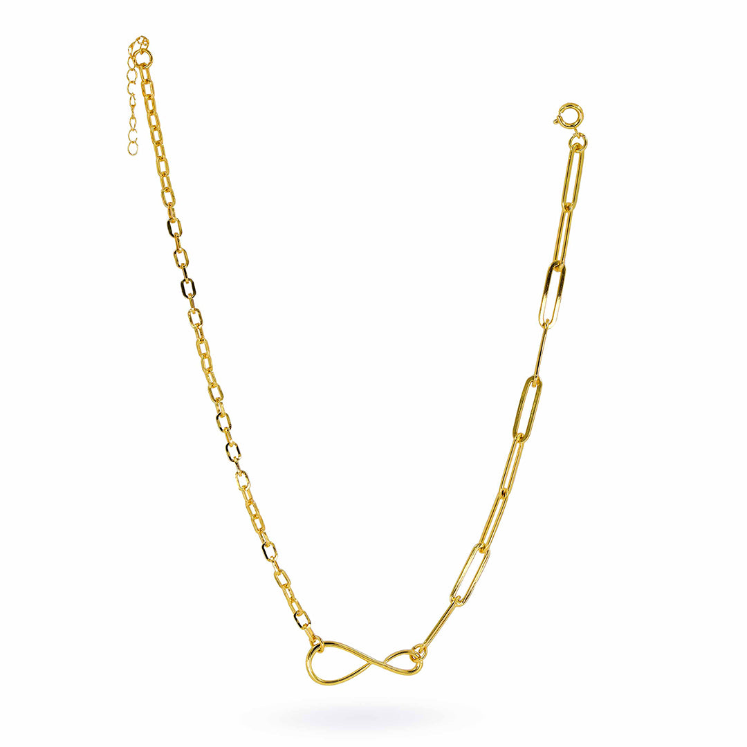 Nyssa Infinity Dual Chain Necklace for Women - Amalfa