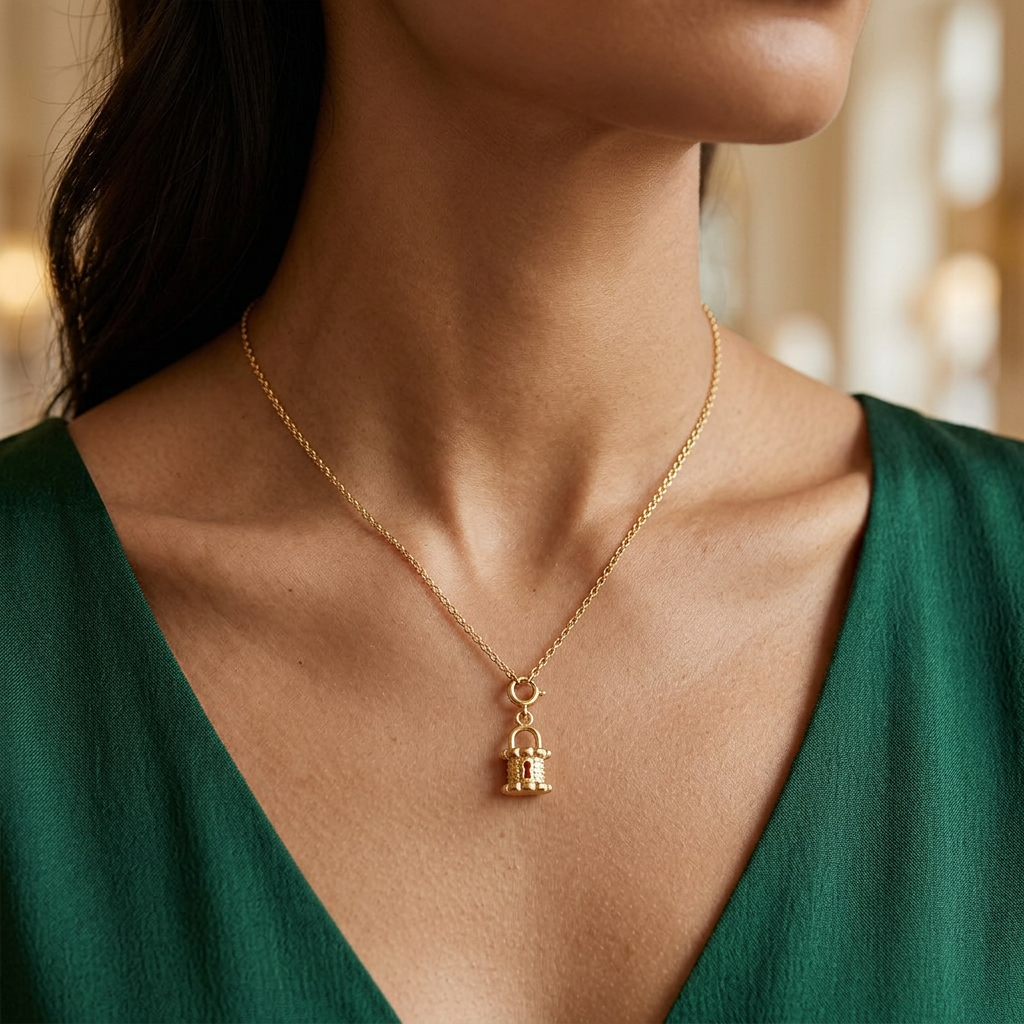 Amelie Vintage Lock Charm (Only Charm)
