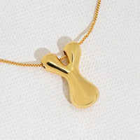 Thumbnail for   Y initial necklace